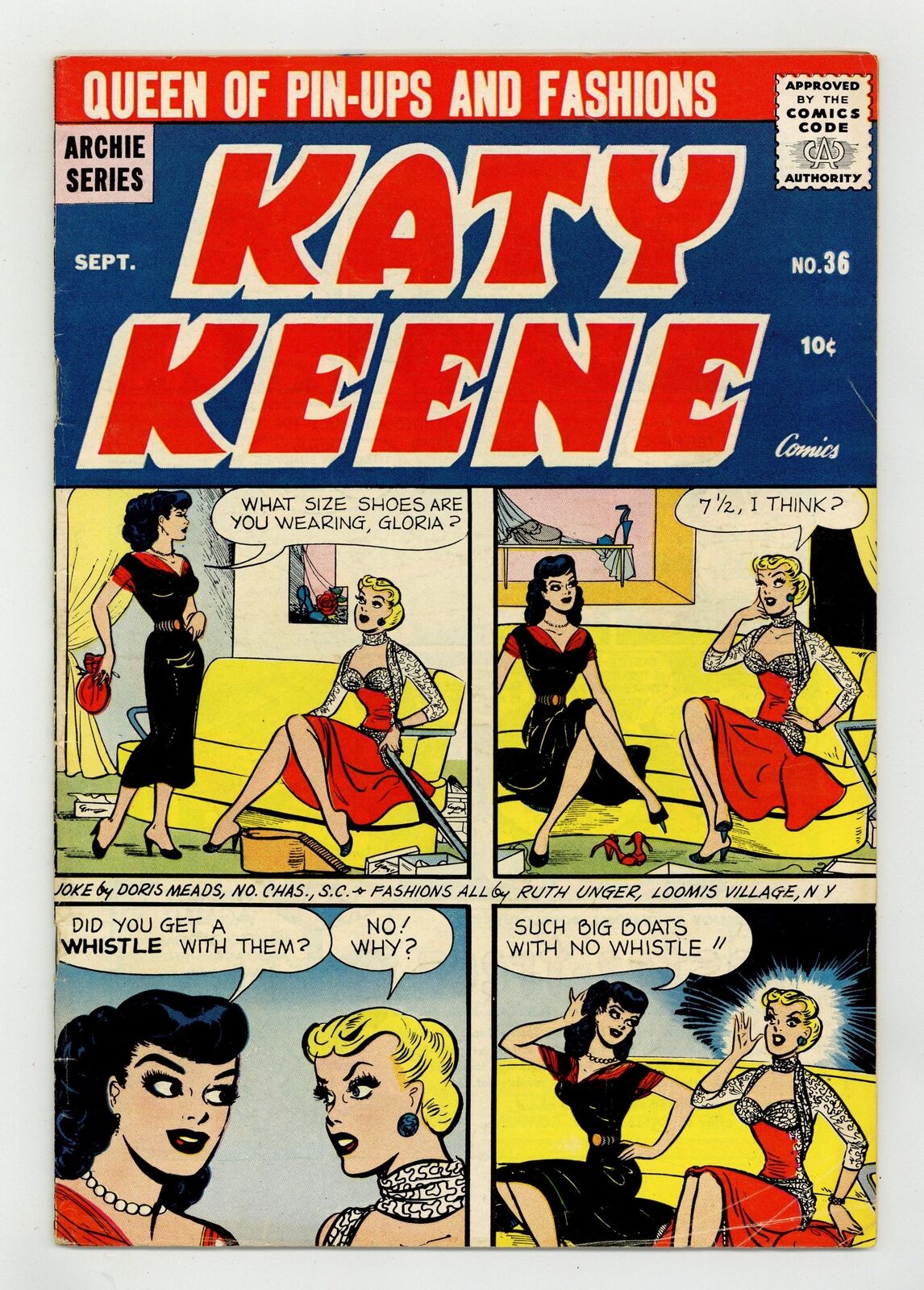 Katy Keene #36 VG 4.0 1957