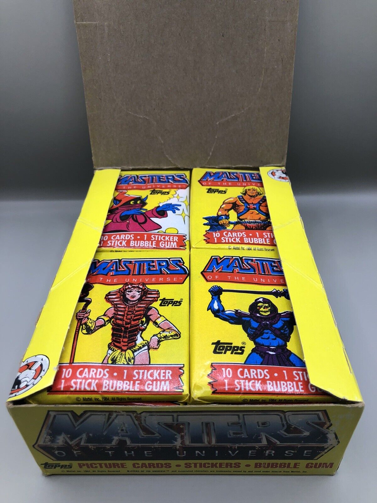 1984 He-Man “Masters Of The Universe” Original Topps (1) Wax Pack. Vintage Rare