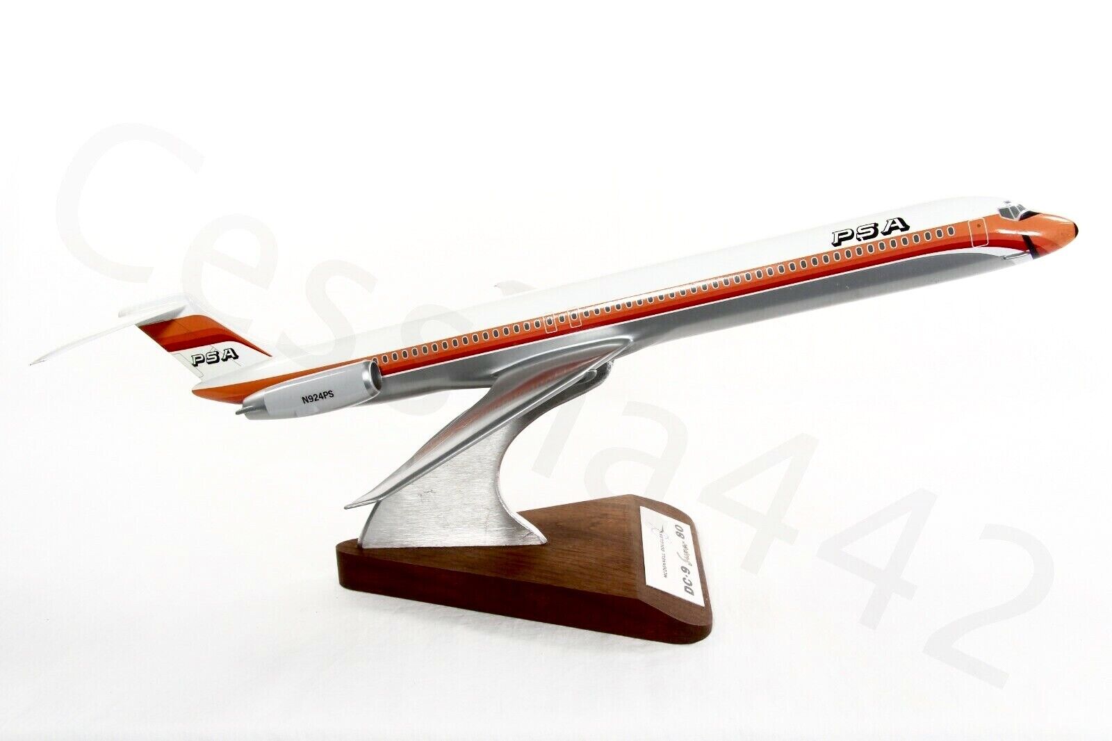 PACMIN PSA Airlines Boeing DC-9 Super 80 One Piece 1:100 Model N924PS Rare Gift