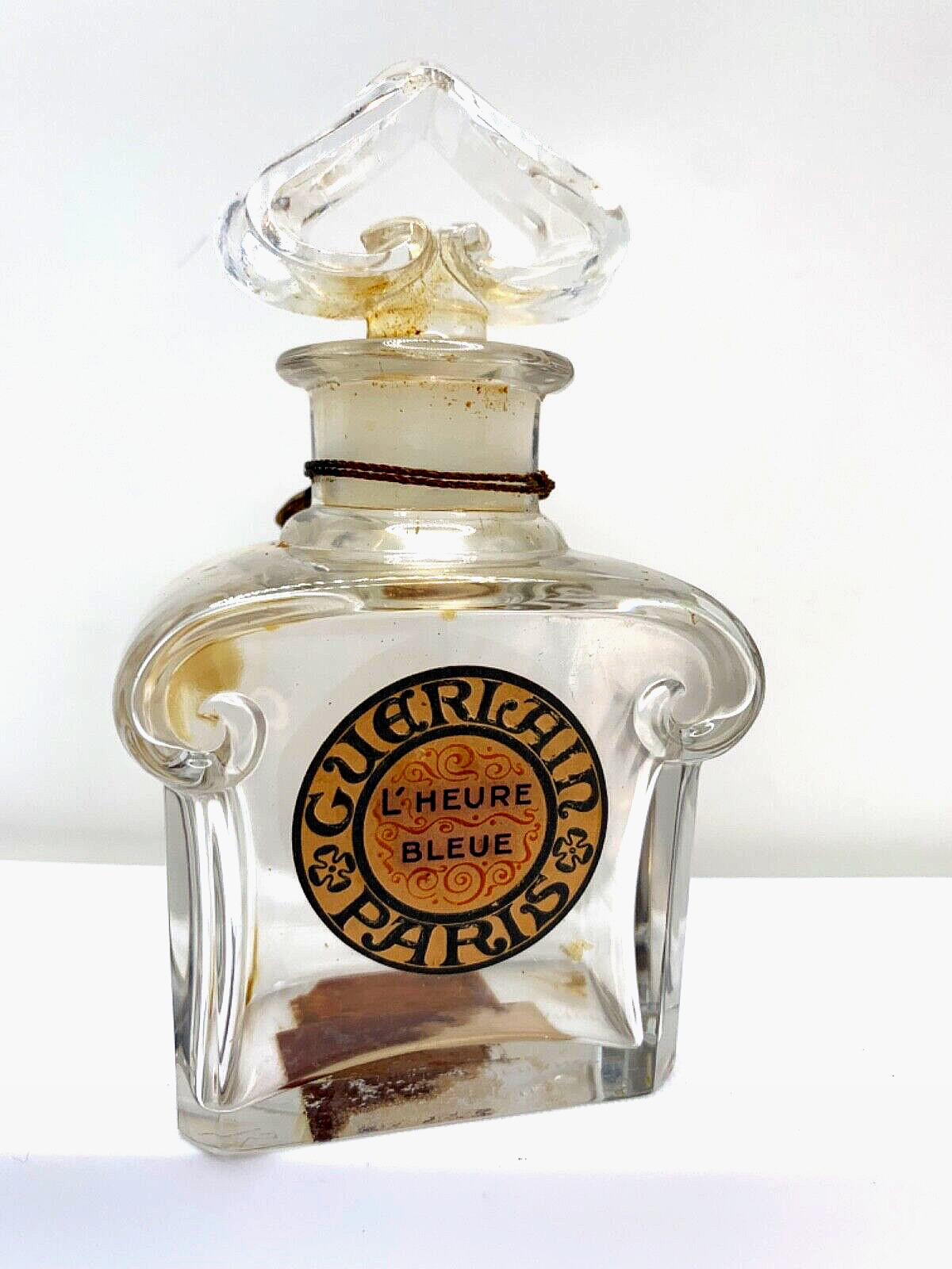 Lovely Vintage  Numbered crystal.  L’heure Bleue, perfume bottle.  1920s.  2 oz