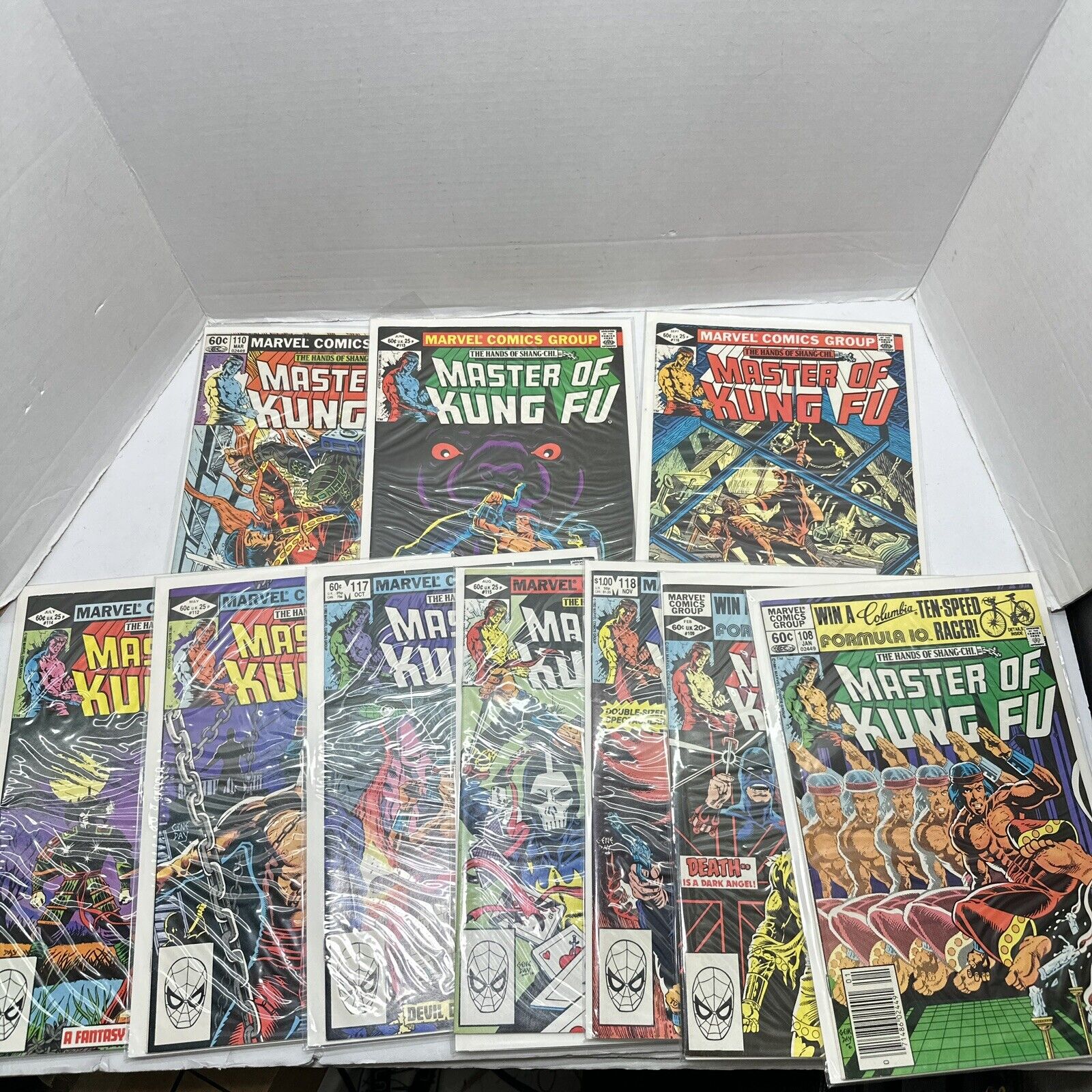 Master Of Kung Fu Comic Lot Of 10