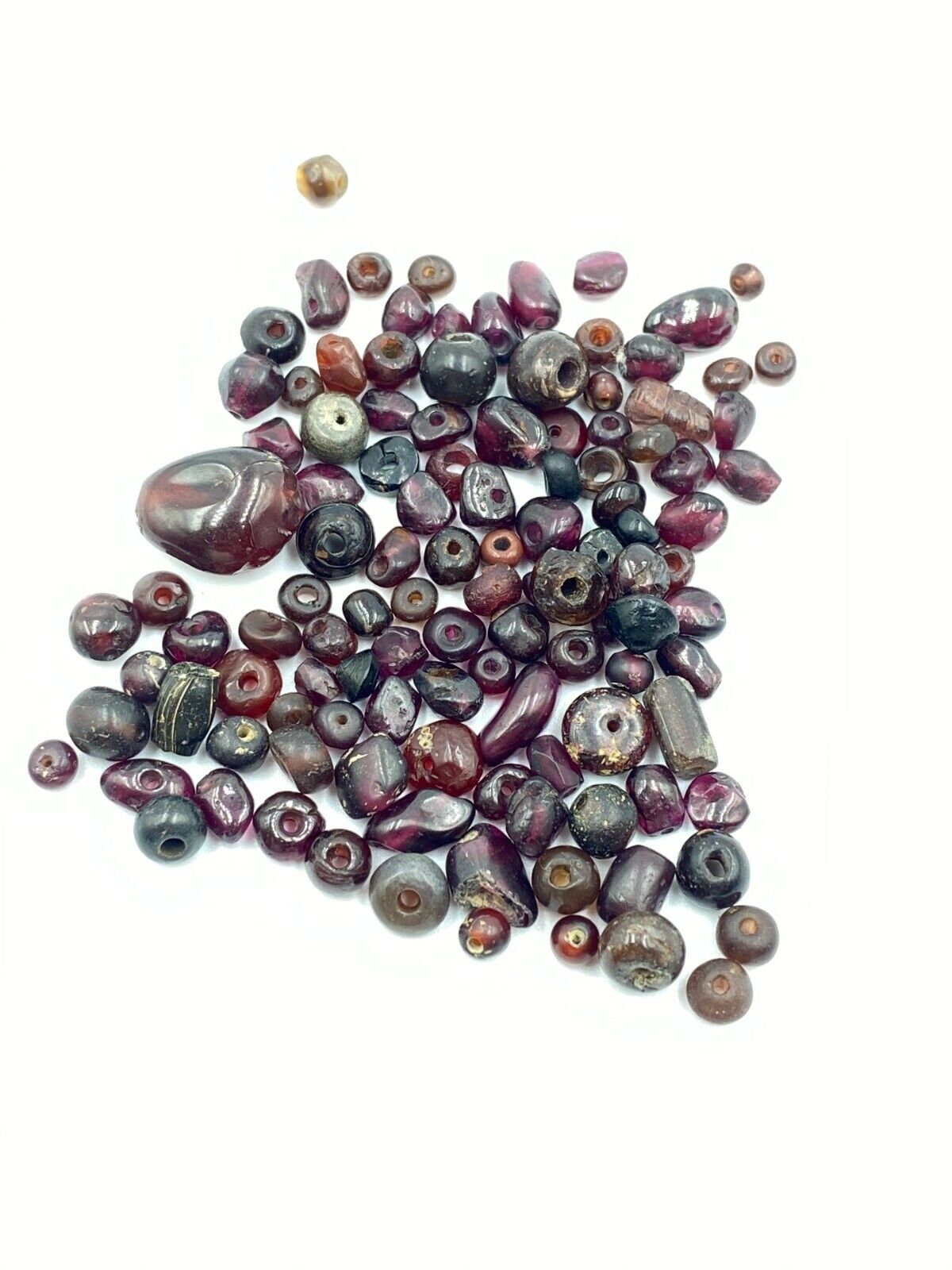 OLD BEADS Ancient Mauryan Romans Gems Jewelry Garnet Stone Beads Necklace