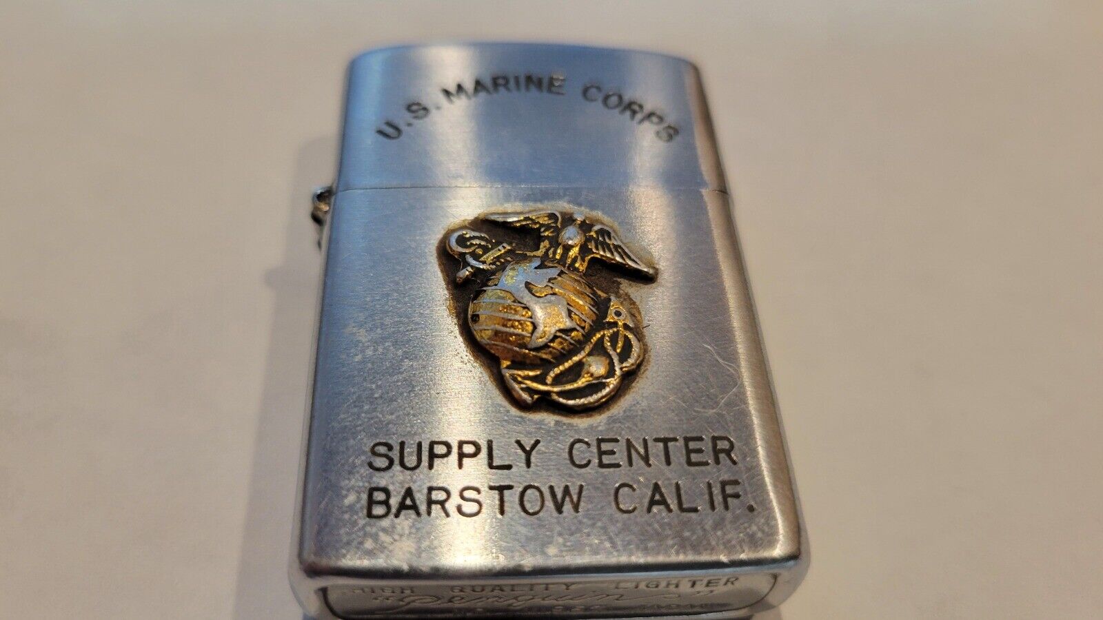 Nice Working Penguin  Lighter United States Marines Corps  Supply Barstow Calif.