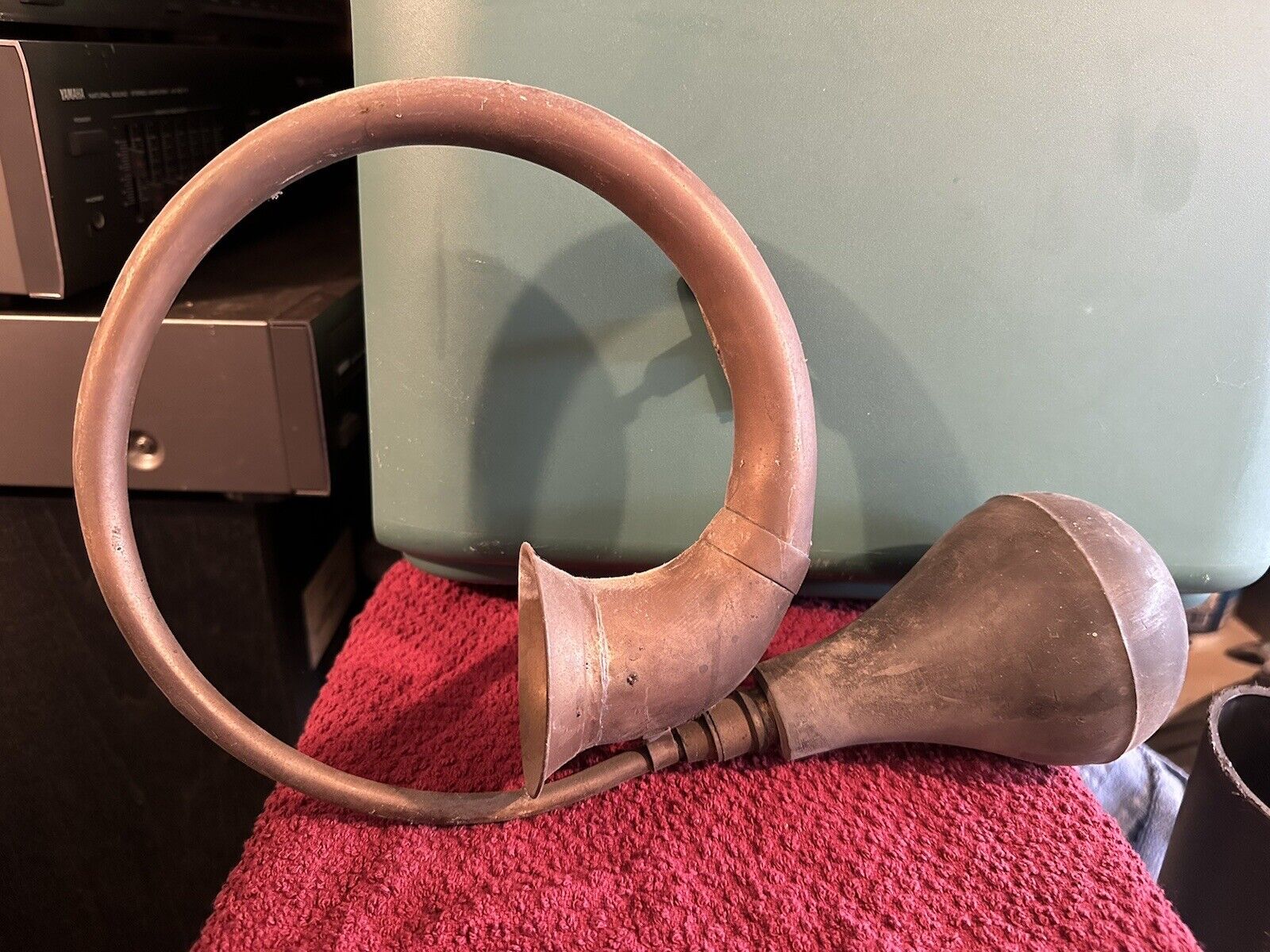 Vintage Vehicle Horn Brass With Horn Bulb