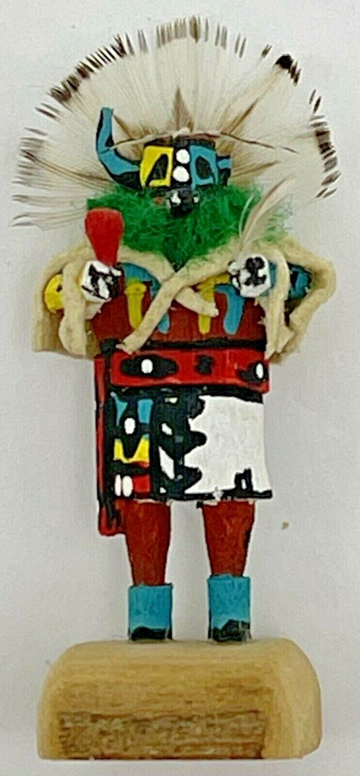 Vintage Artisan Ron Hinshaw Miniature Native Badger Kachina Doll 