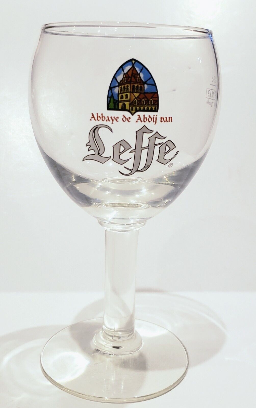 BELGIAN Leffe beer glass Made in Belgium 25 cl M14 0846 8 ounce beer chalice 