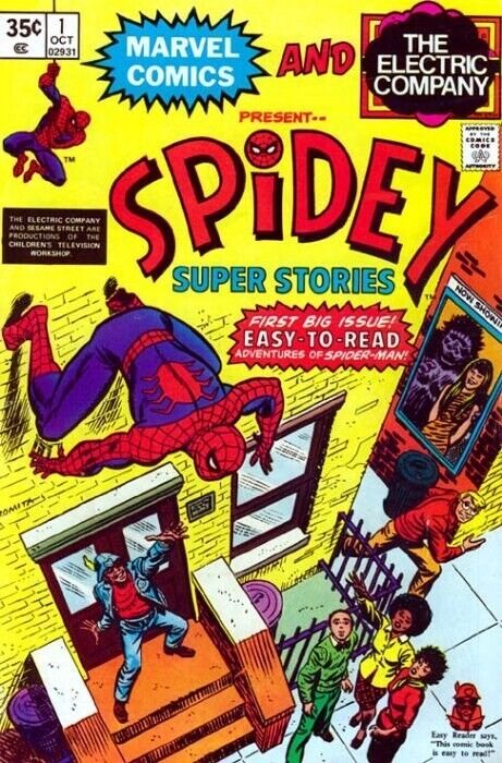 Spidey Super Stories (1974) #1 Spider-Man Origin Retold VG. Stock Image