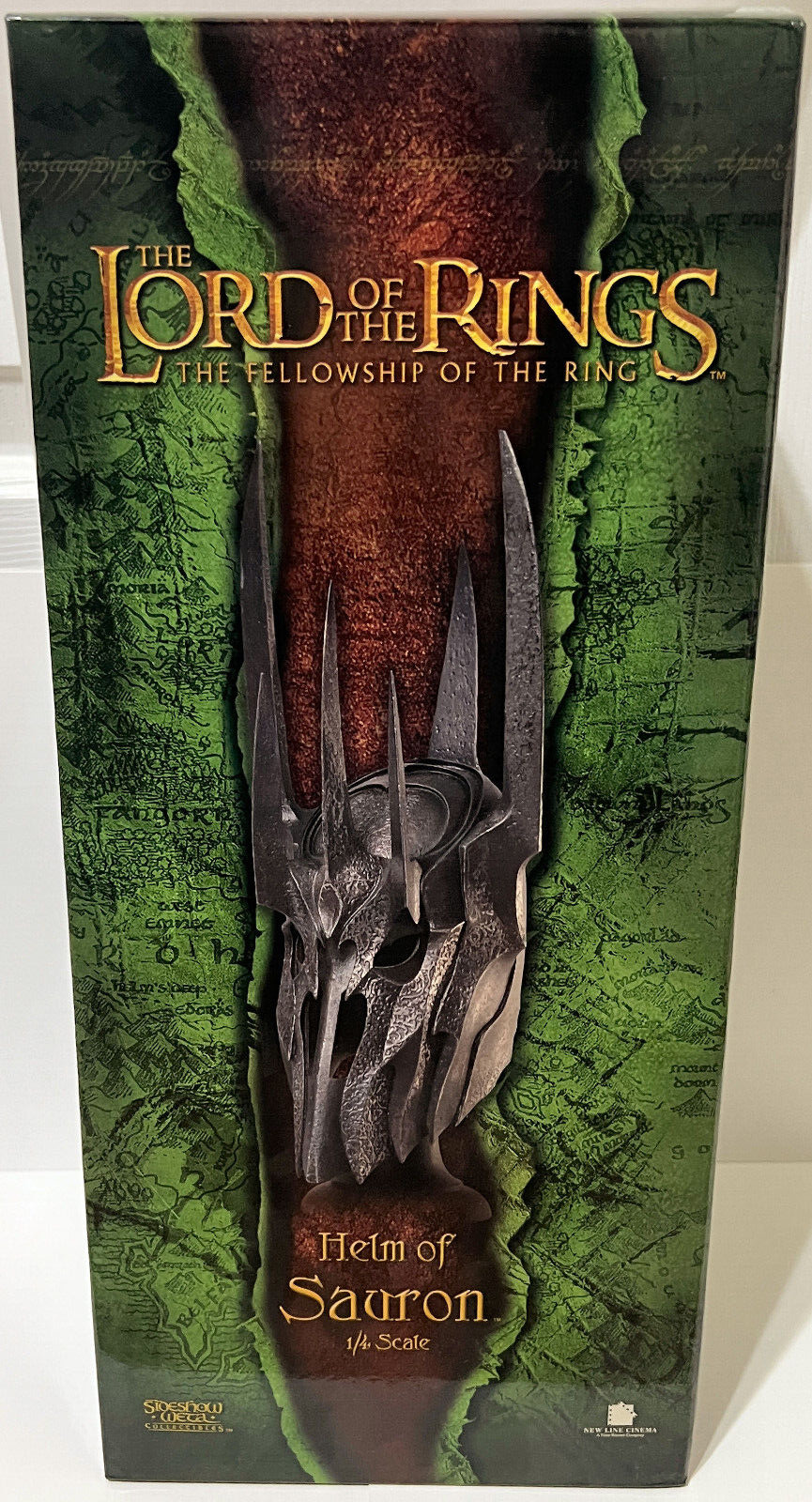 SIDESHOW WETA  LOTR LORD OF THE RINGS 1/4 SCALE HELM OF SAURON #891/5000  NEW