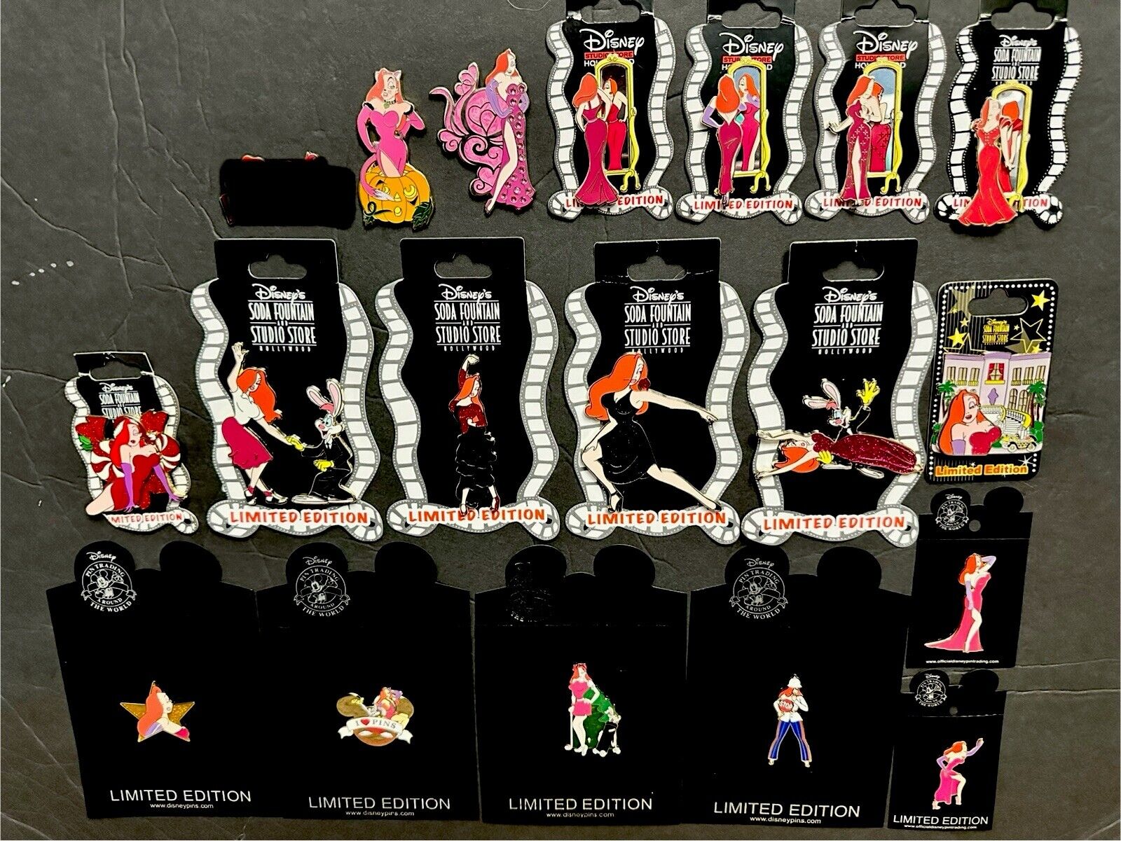 Jessica Roger Rabbit LE Disney Pin Lot Collection Shopping DSF DSSH Authentic 🔥