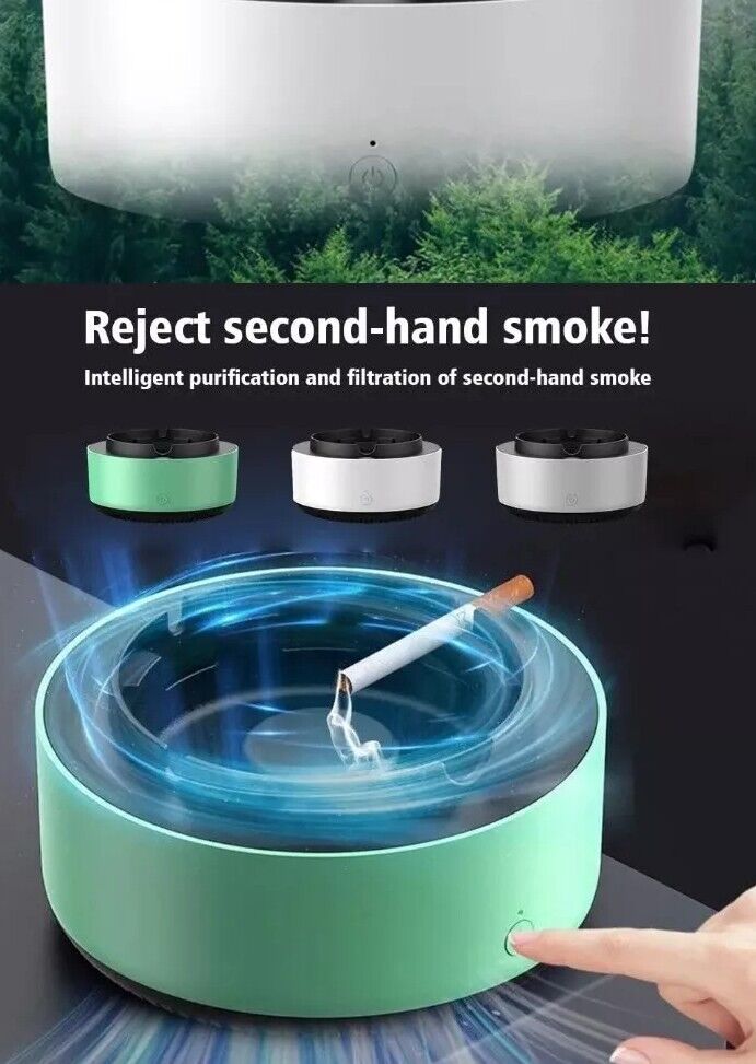 Two In One Smart Ash Tray With A Filtration.