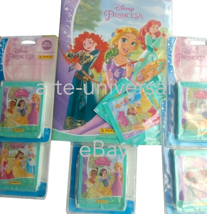 50 packs + ALBUM PRINCESS Panini Disney Fairytale Fabulous Talents 250 Stickers