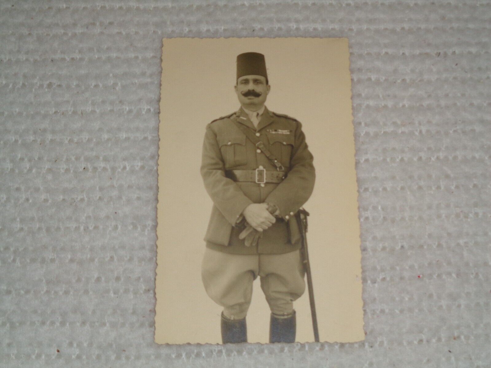 Egyptian Soldier Rare Military Antique Postcard Carte Postale Egypt Early 20th