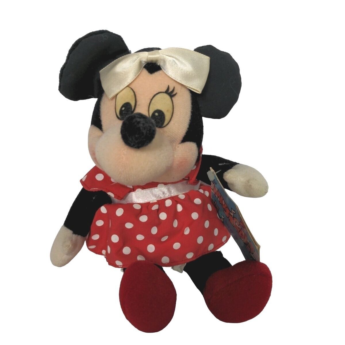 Vintage 1985 Disney Applause Minnie Mouse Music Box Plush Stuffed Animal 9.5\