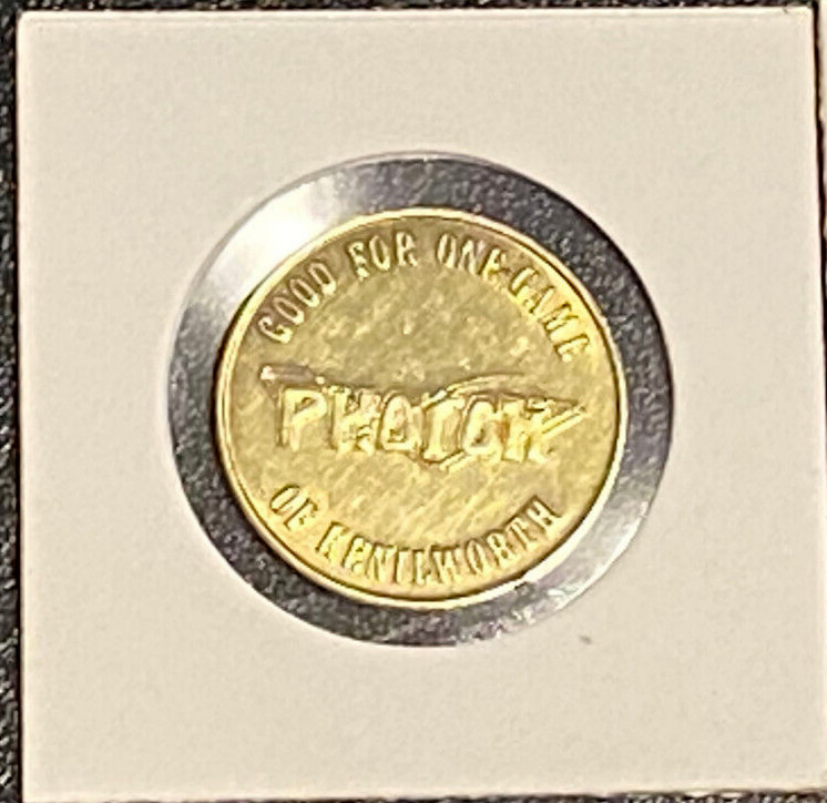 1985 Photon The Ultimate Game On Planet Earth  Brass Token Exonumia