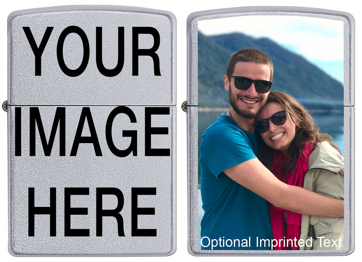 CUSTOM ZIPPO LIGHTER PERSONALIZE THIS GENUINE ZIPPO LIGHTER WITH YOUR IMAGE