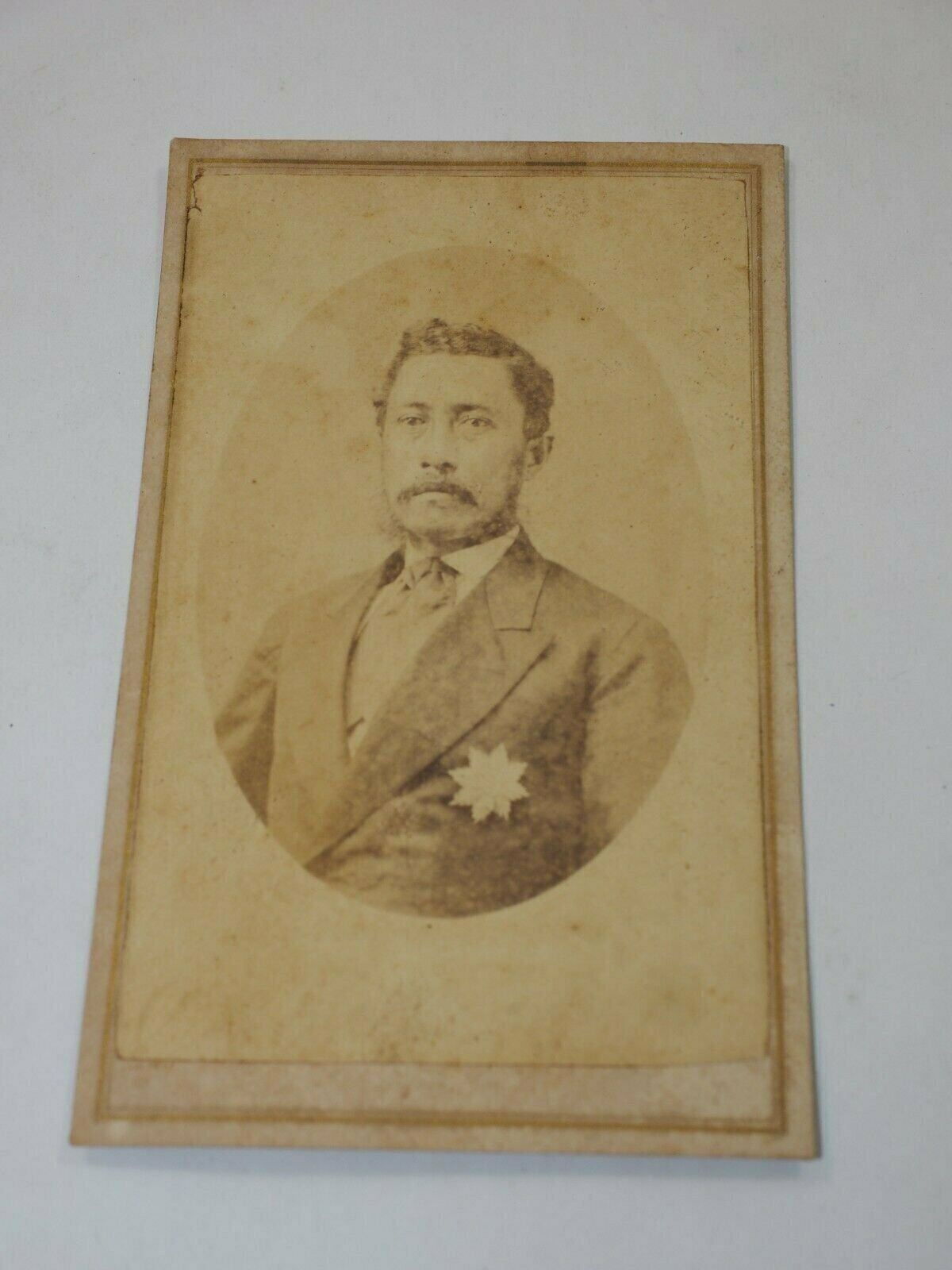 King William Charles Lunalilo King of Hawaii Original CDV photo