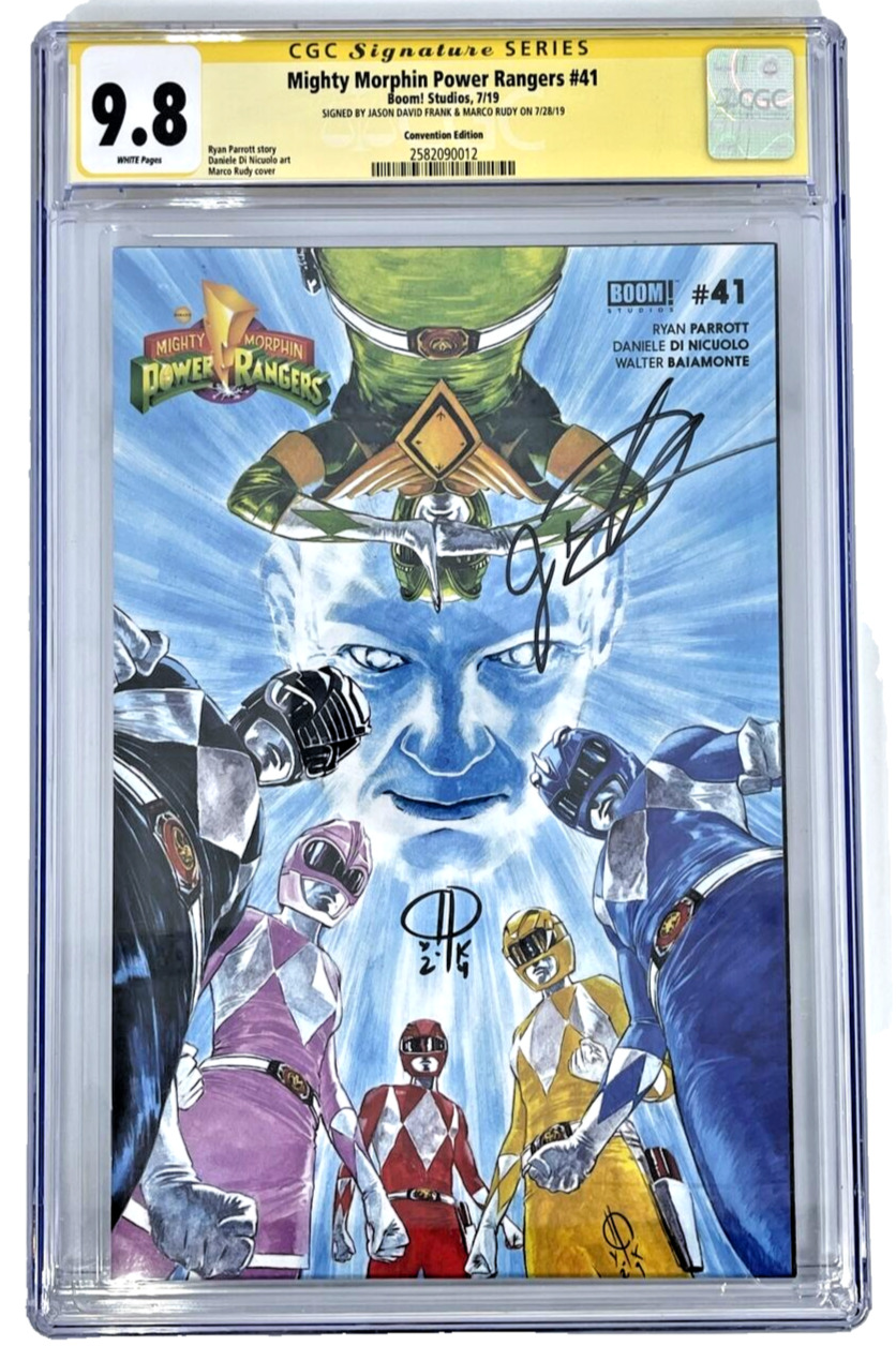 Mighty Morphin Power Rangers #41 CGC9.8 Signed By Jason David Frank & Marco Rudy