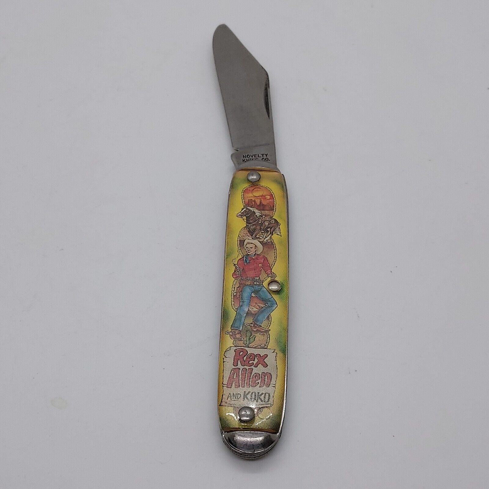 Rex Allen and KoKo Folding Pocket Knife USA Vintage