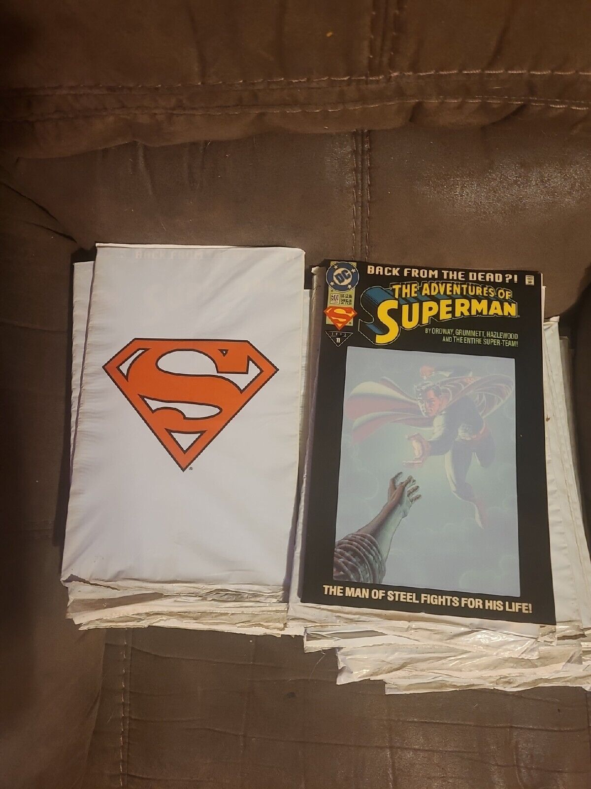 60 Superman Return From the Dead #500 White Bag Sealed DC Comics 1993.
