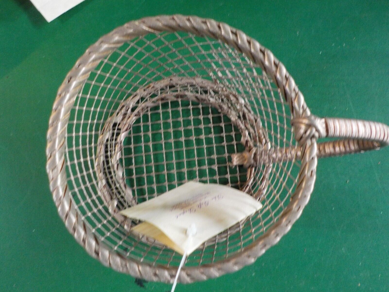 Beige Metal Wire Basket Coffee/Tea Cup  (CL 5-1)