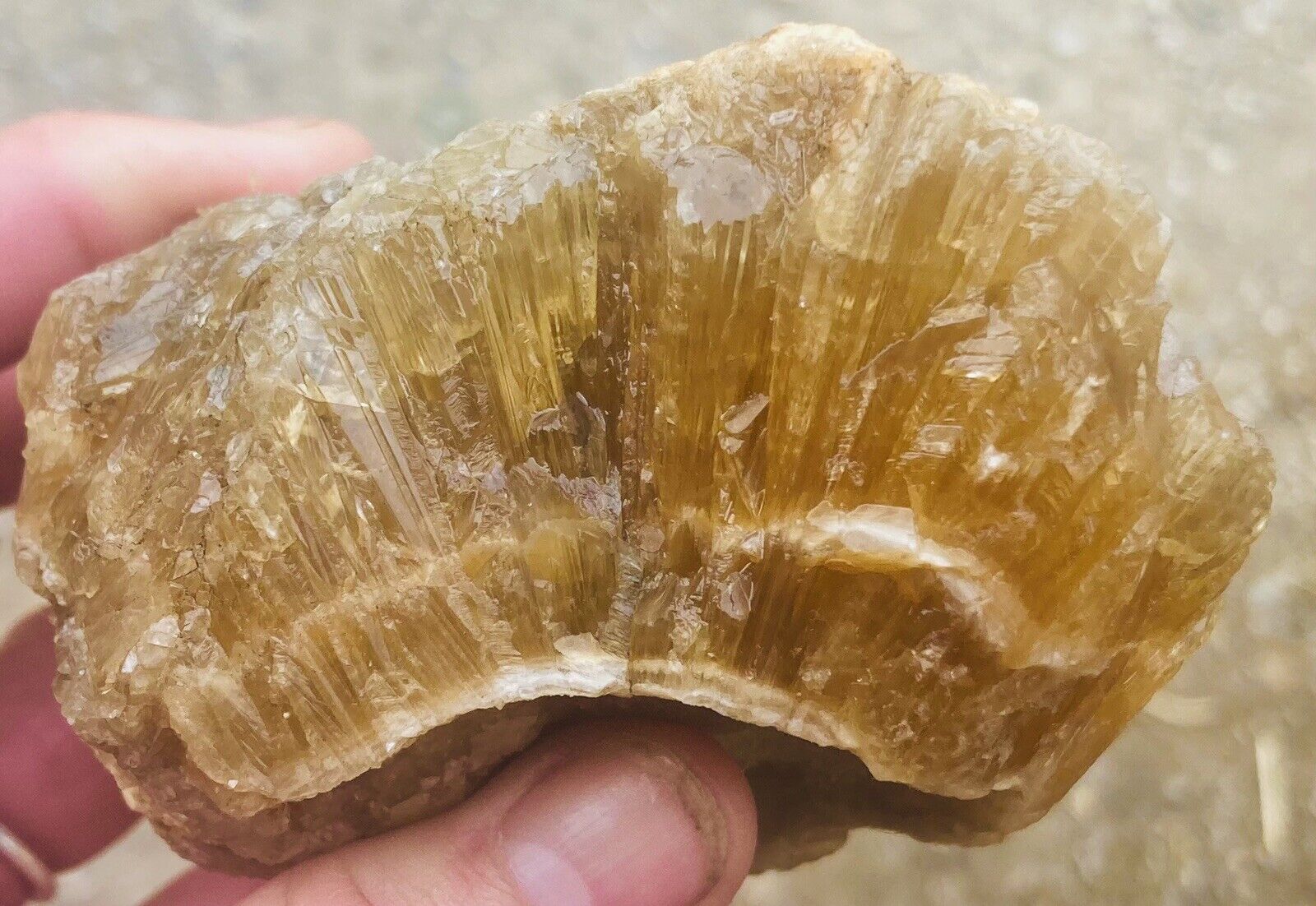 Stunning Rough Golden Calcite Tourmaline Fluorite Crystal#37See Desript
