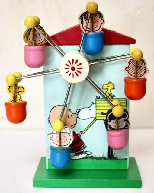 Peanuts vintage Ferris Wheel Musical Bank Schmid 1972 Snoopy  Charles Schulz