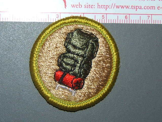 Boy Scout Merit Badge Backpacking circa \'76-\'06 3054M