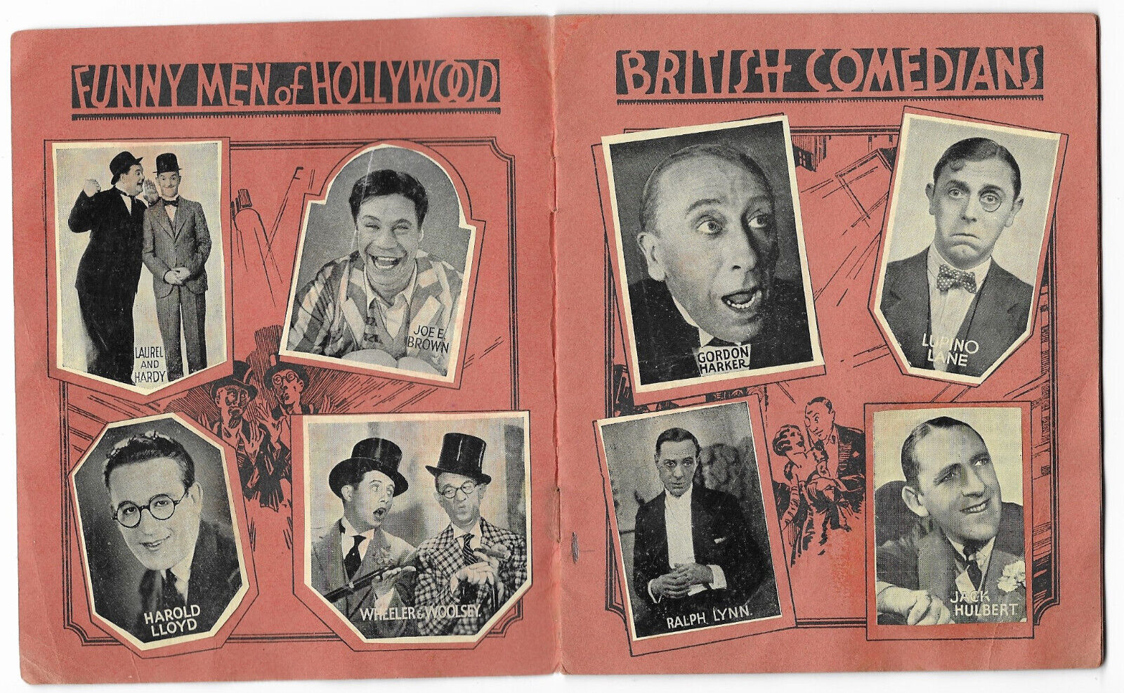EXTREMELY RARE 1932 FILM FUN CARD ALBUM ...COMPLETE....AND UNIQUE