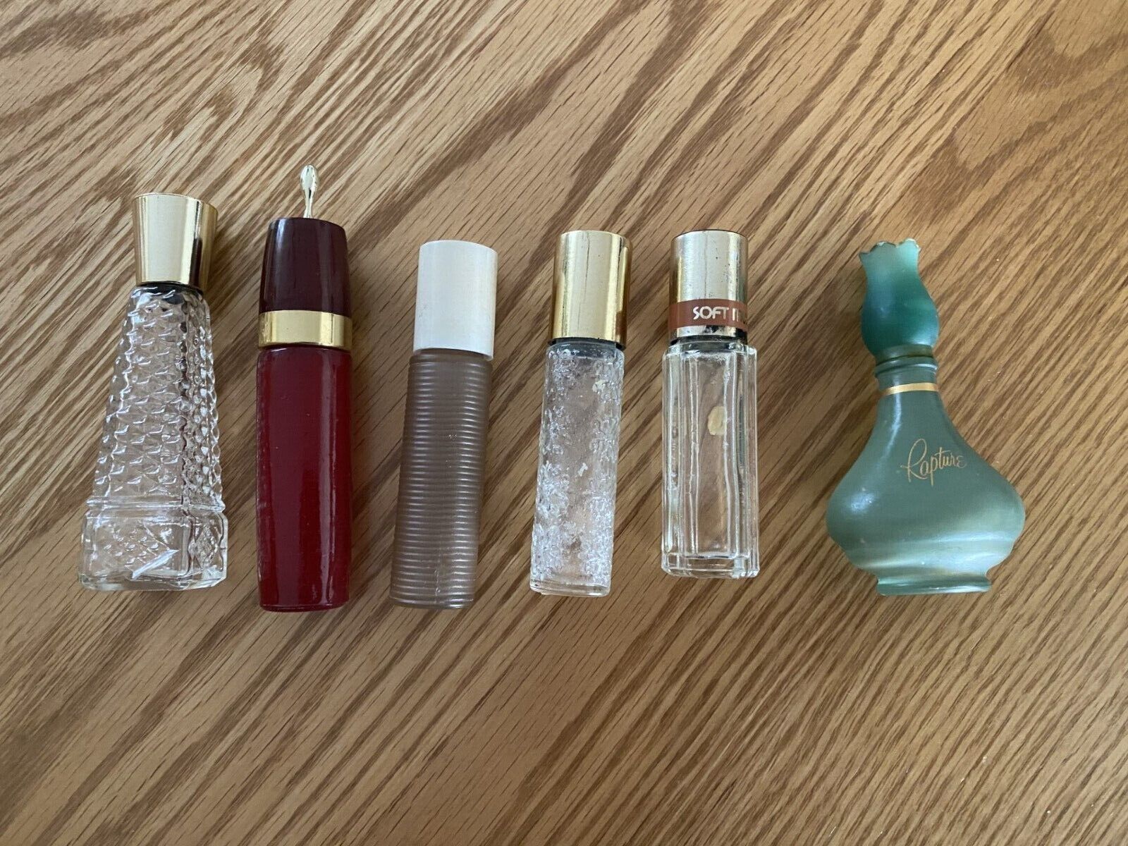 Vtg 70s Avon, Revlon, Vivi Mini Perfume Cologne Bottles EMPTY