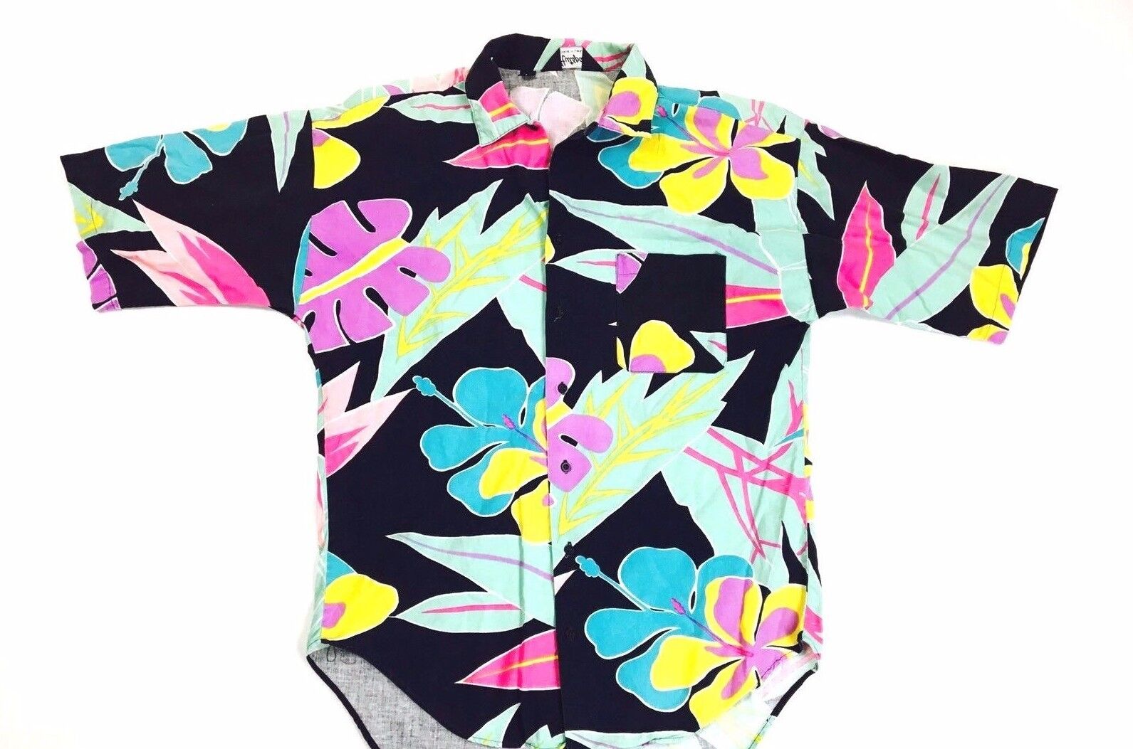 Vintage Floral Shirt Hawaiian Shirt 1990s Shirt Surfer Shirt Punk Rock L