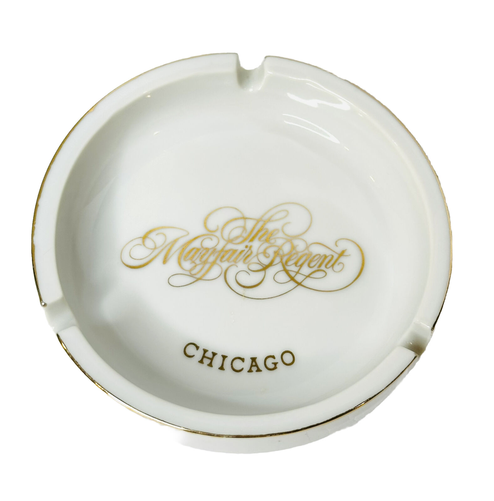The Mayfair Regent Ashtray Specialty Co Chicago USA Tobacciana Smoker VTG 4.5”