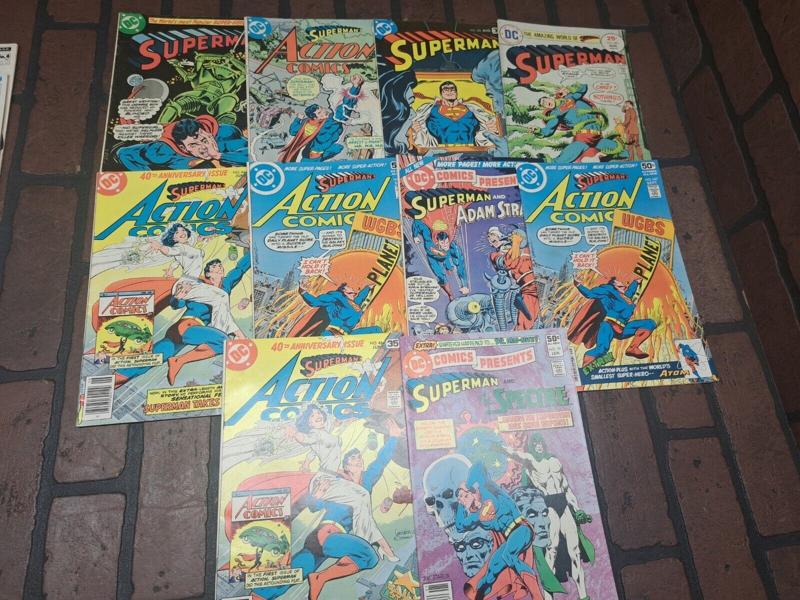 SUPERMAN Bronze Age Comic Lot Of 10 DC Comics