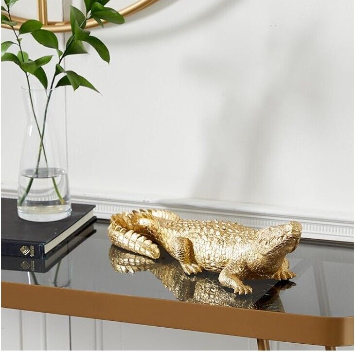 Large Realistic Resin Crocodile model statue Home decor and display
