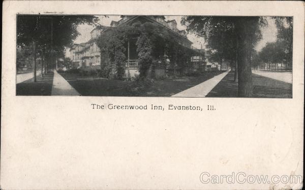 1905 Evanston,IL The Greenwood Inn Cook County Illinois Antique Postcard Vintage