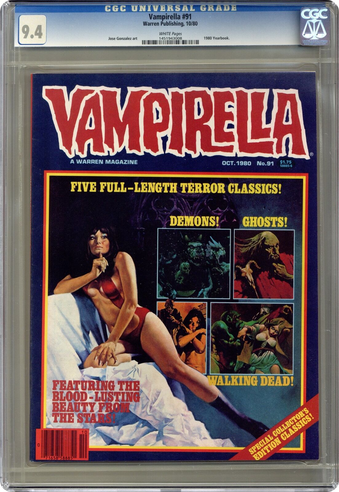 Vampirella #91 CGC 9.4 1980 1451943008