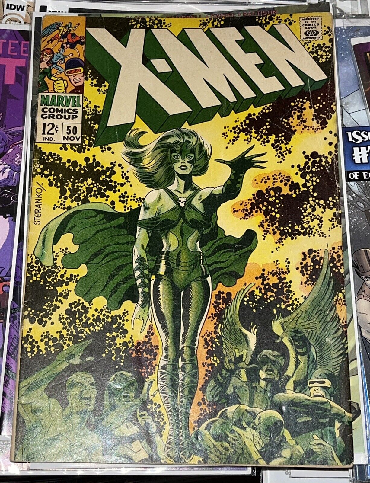 X-MEN # 50 MARVEL COMICS November 1968 JIM STERANKO COVER & ART LORNA DANE APP
