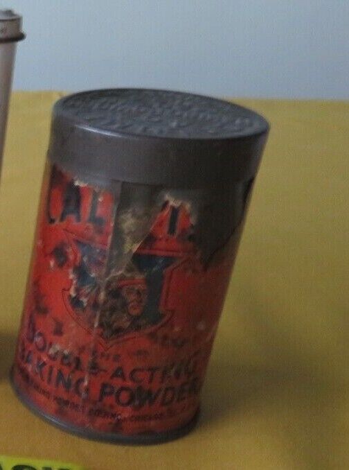 Vintage Rare 4 Oz Calumet Baking Powder OLD TIN CAN-Made in USA 1930\'s