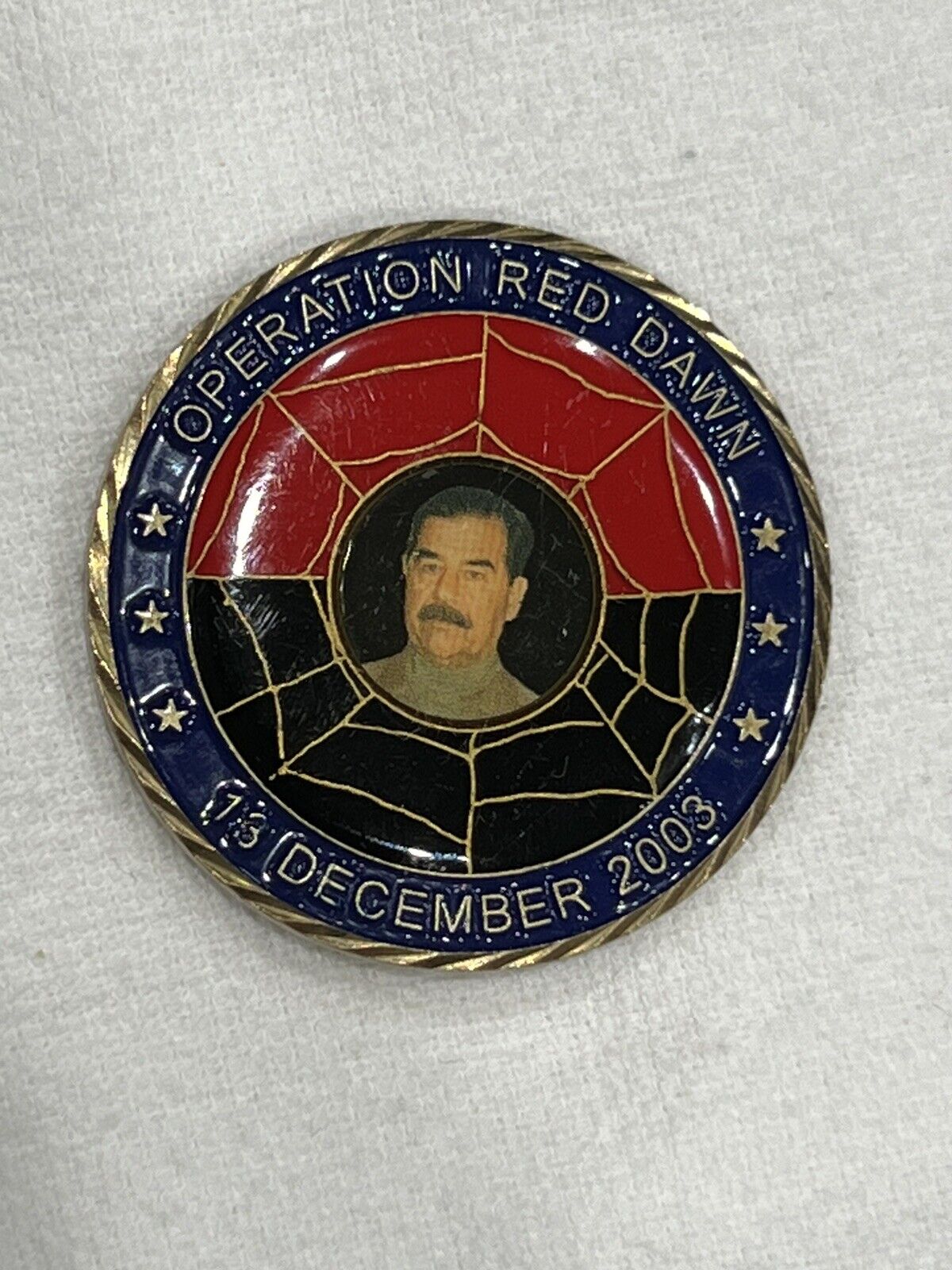 VERY VERY RAREOperation Red Dawn. Iraq Saddam Hussein Challenge Coin.