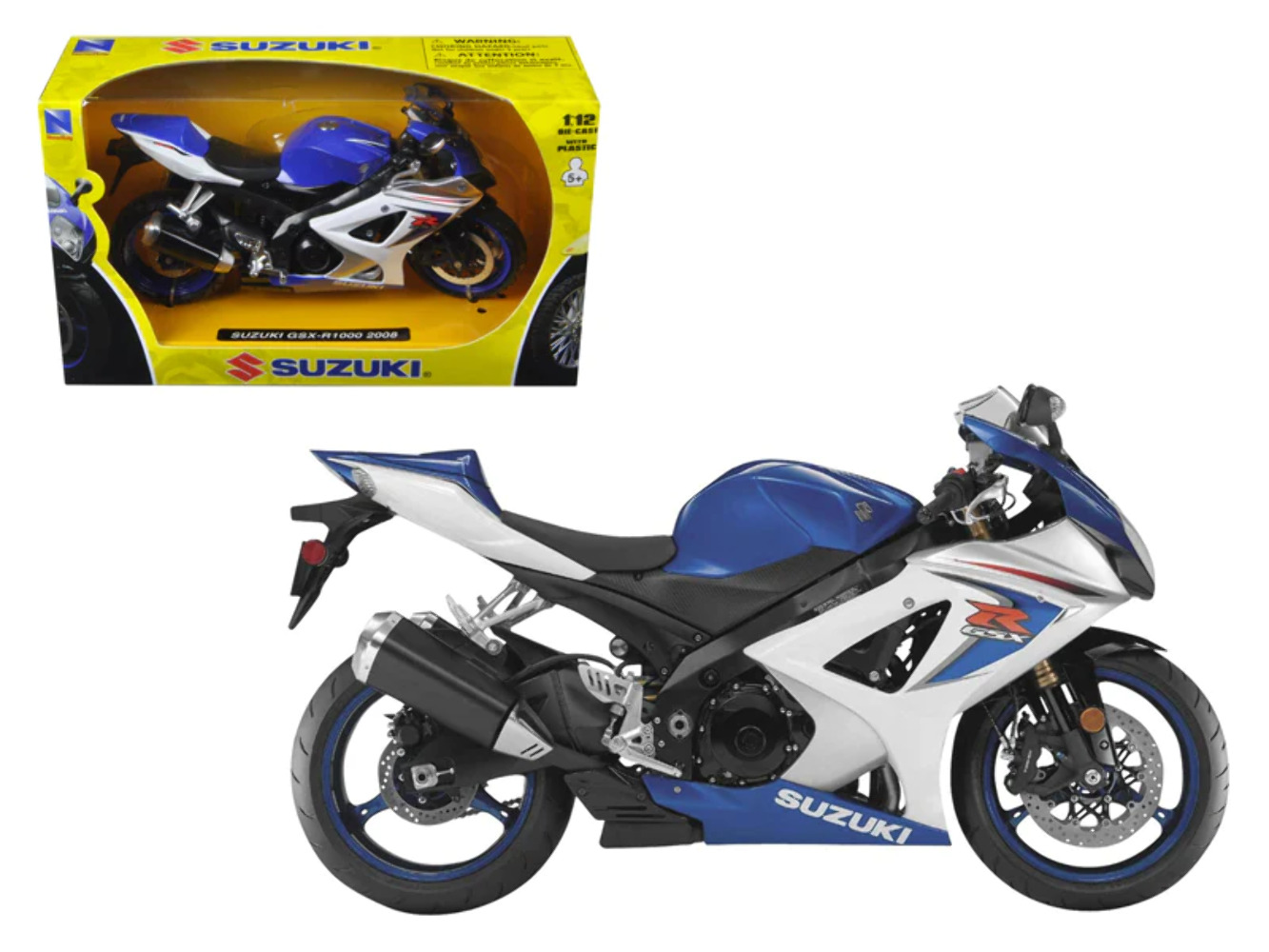 2008 Suzuki GSX-R1000 Blue Bike Motorcycle 1/12