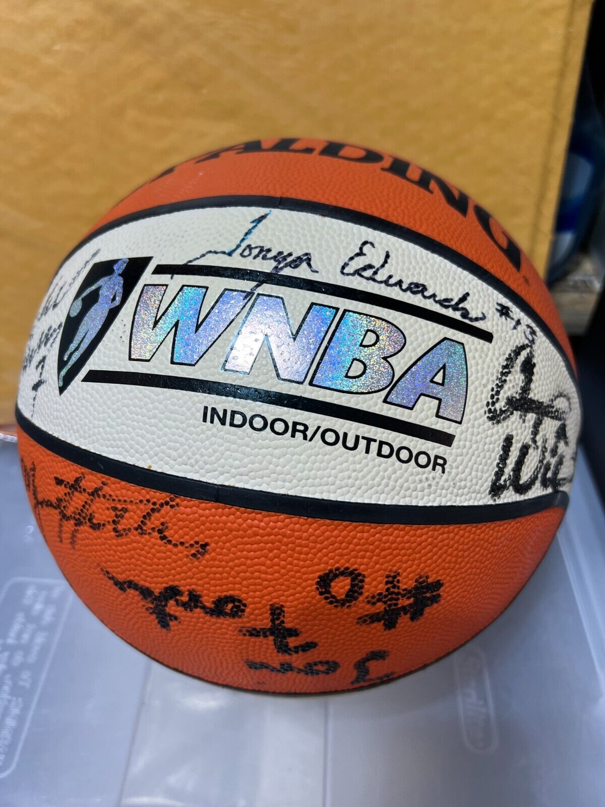WNBA Phoenix Mercury 2000 Team Signed Basketball Tonya Edwards MORE