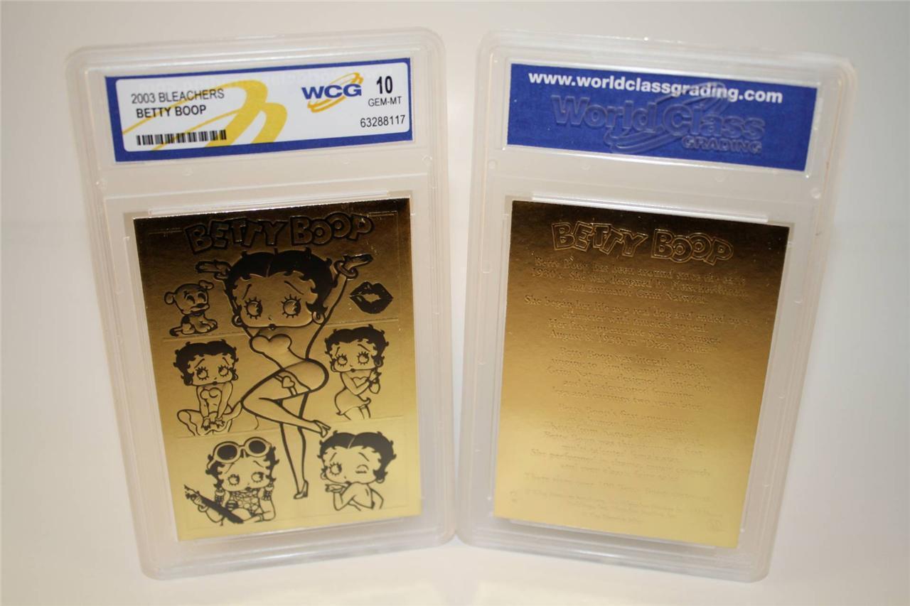 BETTY BOOP 23K Gold Card Sculptured * Officially Licensed * Graded GEM MINT 10