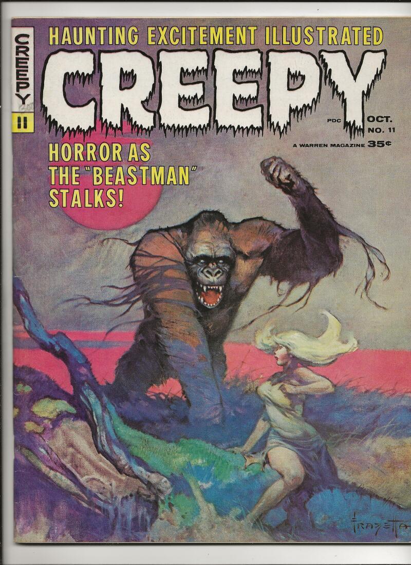 Creepy  #11 The Beastman Stalks Frazetta Cover 1966
