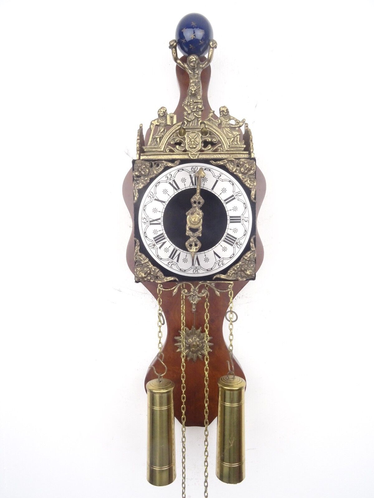 Vintage Antique Warmink Dutch Wall Clock 8 day (Hermle WUBA Zaanse Friesian Era)