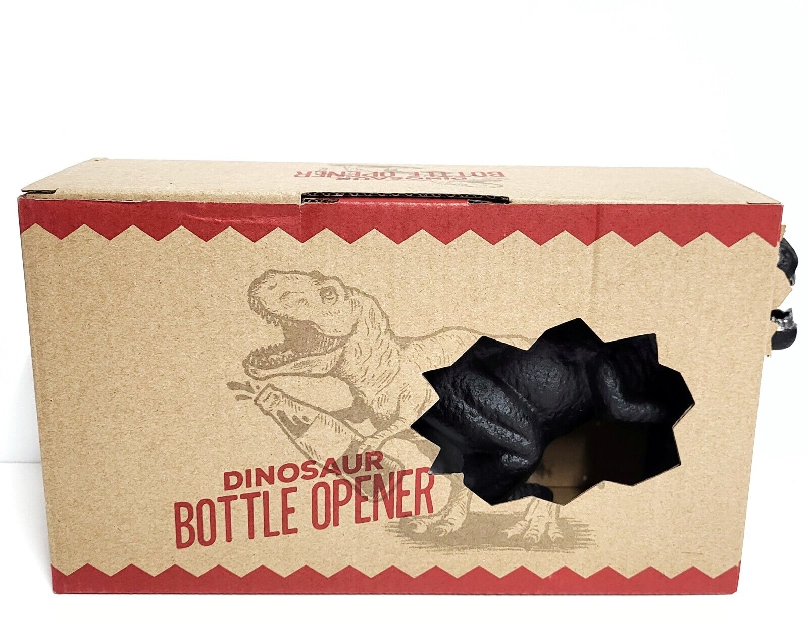 Suck UK T-Rex Dinosaur Bottle Opener Large Handheld Black Cast Iron 10 inch NIB