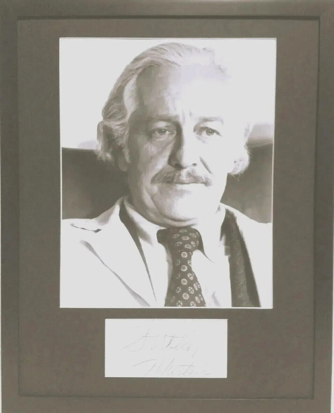 Strother Martin Signed Photo Display - JSA Certified with JSA COA