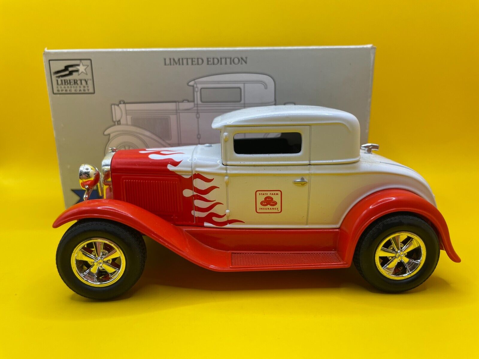 RARE State Farm SpecCast 1:25 Scale Ford Model A Chopped Coupe Street Rod Bank