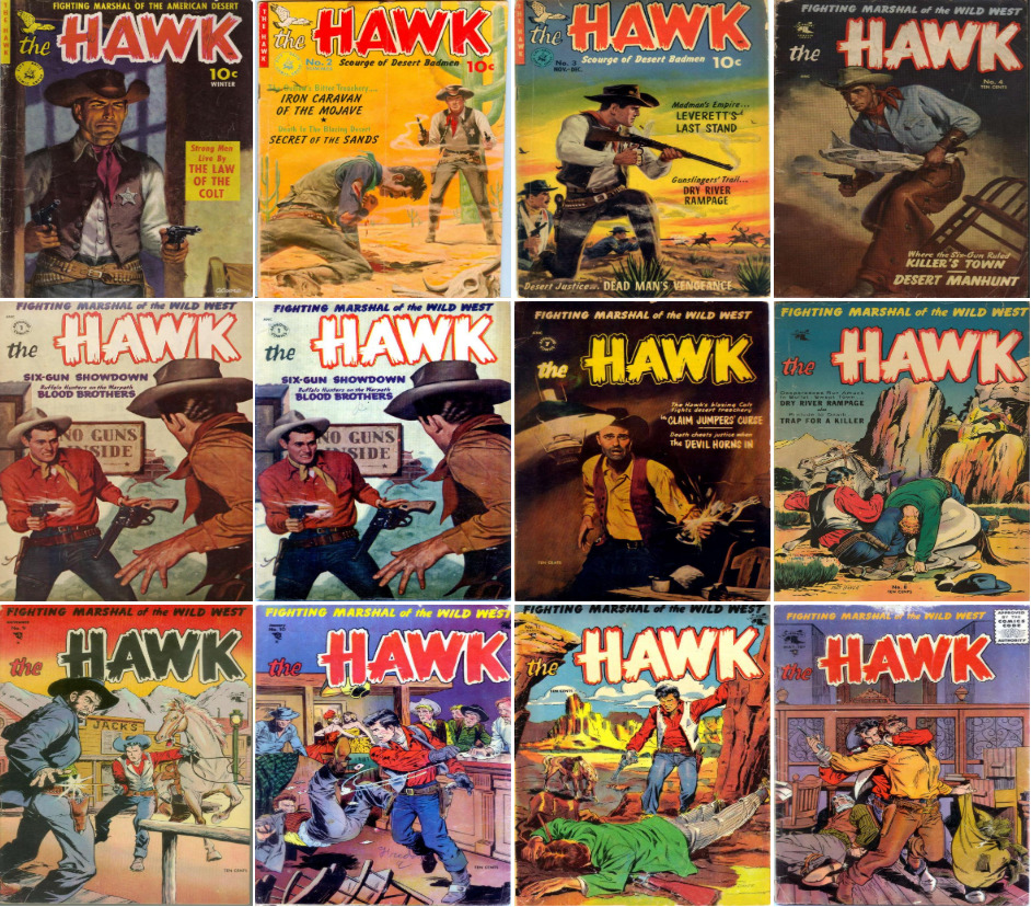 1951 - 1955 The Hawk Comic Book Package - 12 eBooks on CD