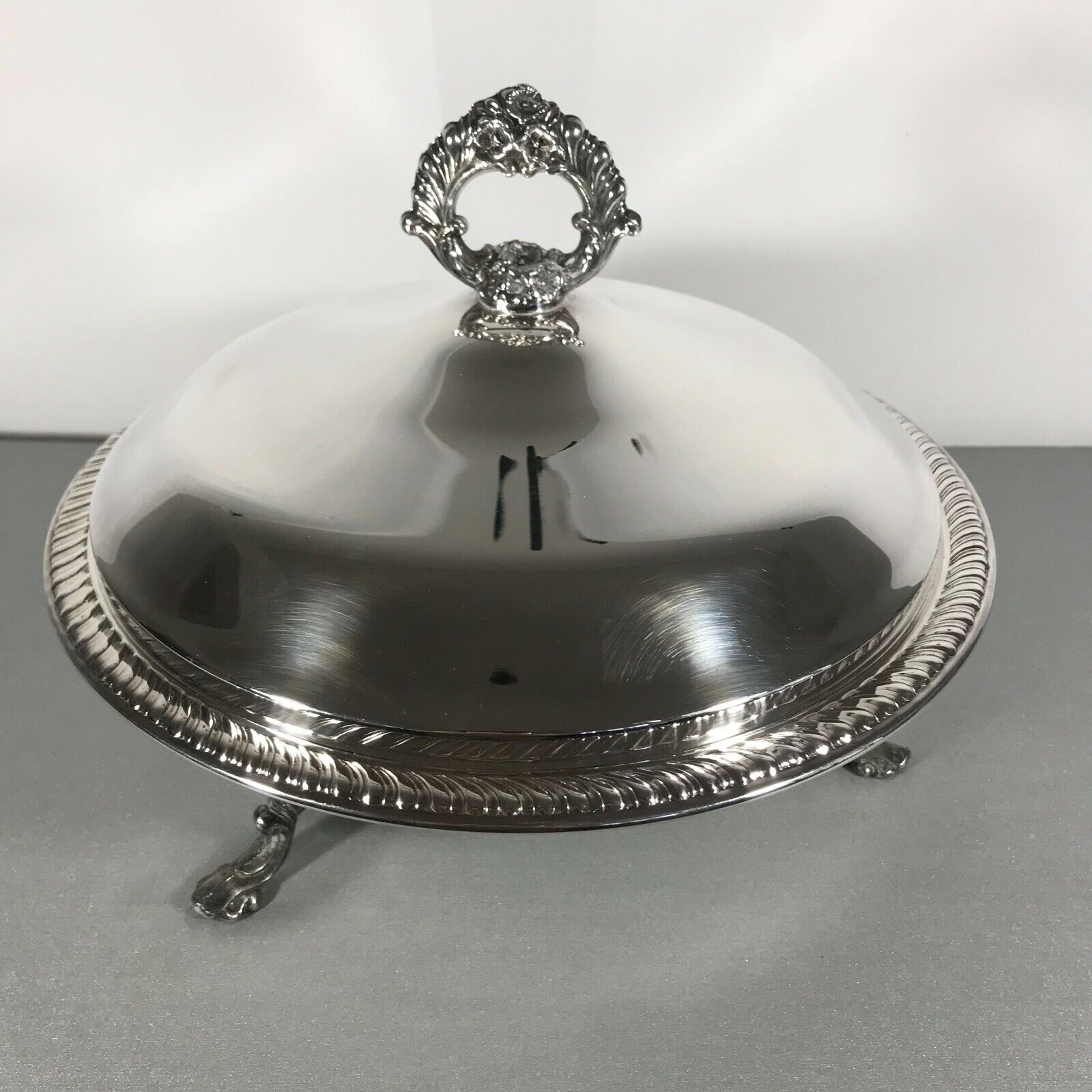 FB Rogers Silver Co Silver-Plated Serving Dish with Pyrex Casserole Serving Dish