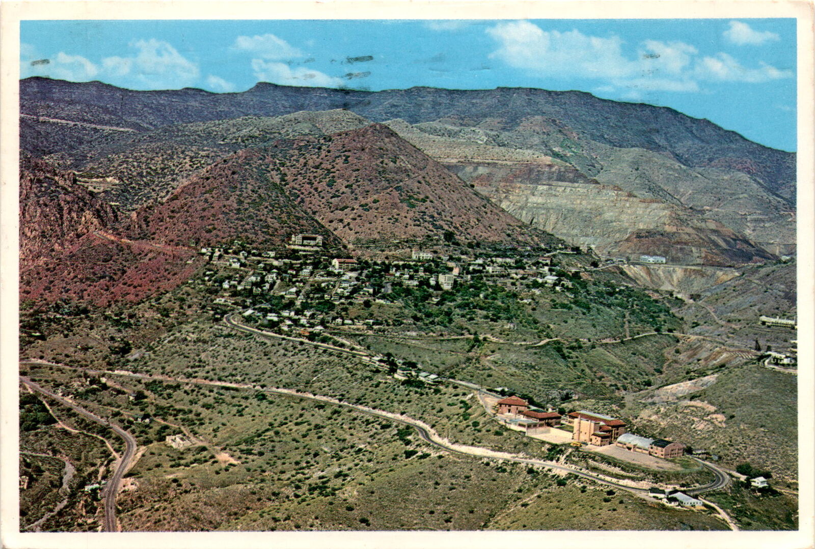 Jerome, Arizona, Ghost City, mining camp, population, ore, residents, m Postcard