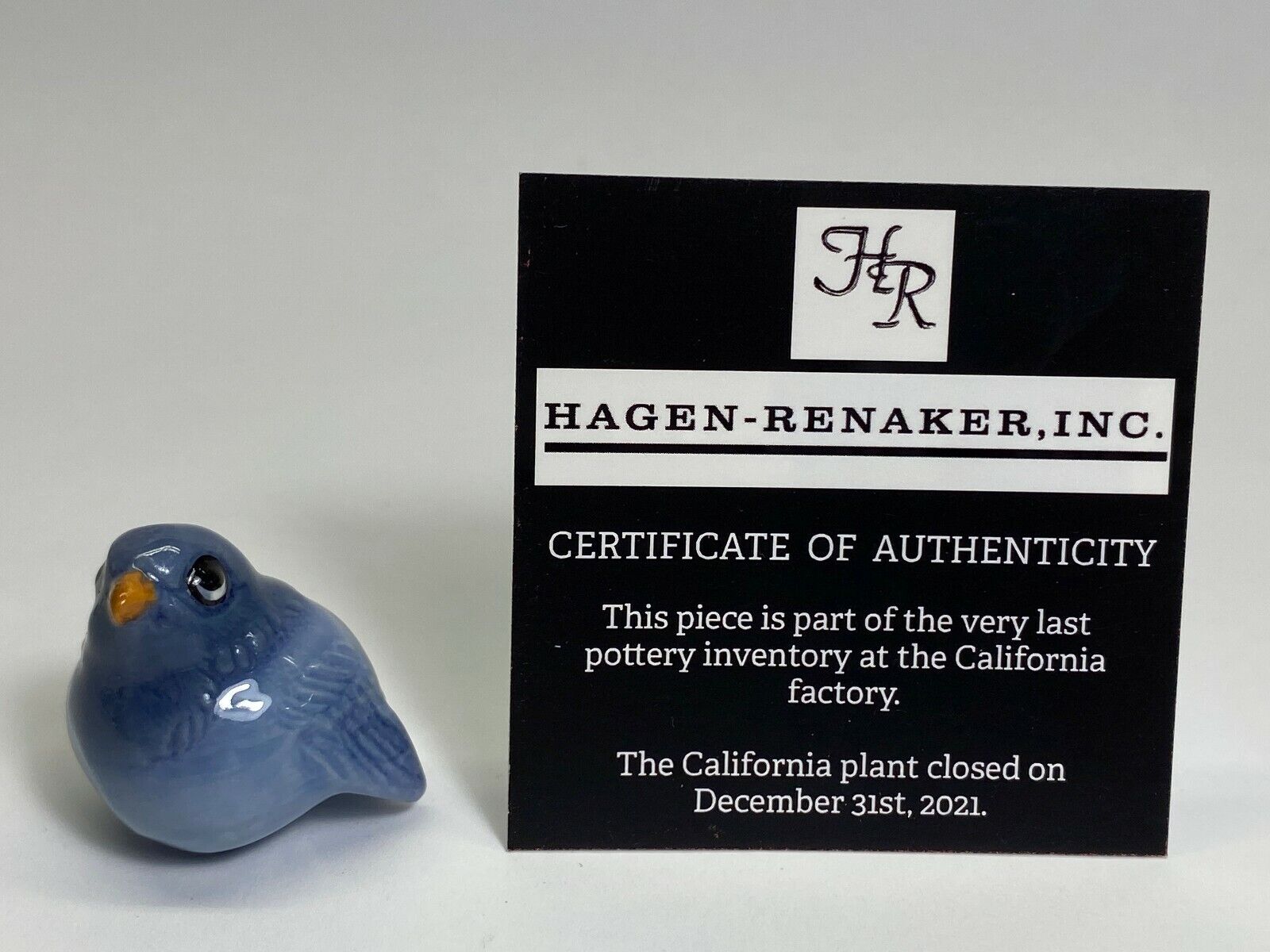 Hagen Renaker #927 167 Blue Bird Miniatures Last of the Stock NOS